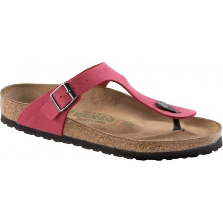 BIRKENSTOCK Infradito GIZEH 846291 BRUSHED CRIMSON Birko Flor Nubuk sughero ROSSO CREMISI