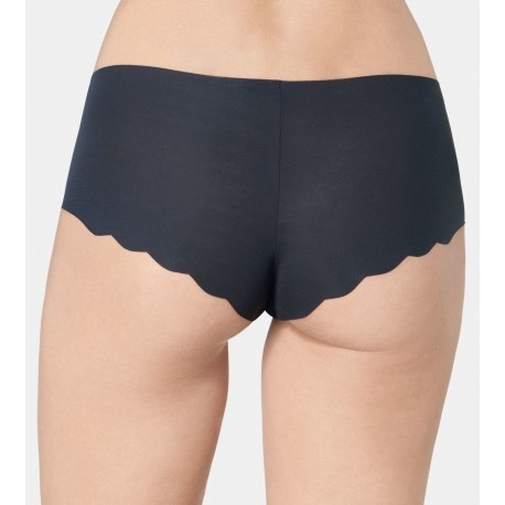 SLOGGI slip 2 pz mutandina microfibra ZERO MODAL SHORT lycra NERO senza cuciture