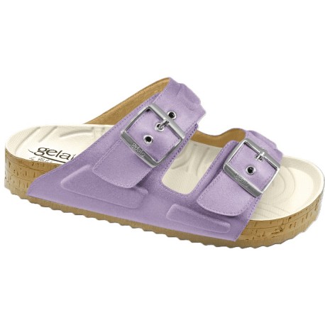 GELATTTO ciabatte plantare gel WOODSTOCK 2.0 SOP 2 fasce strappi LILLA morbidissime