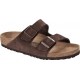 BIRKENSTOCK Ciabatte pelle ARIZONA 1022555 Leather DESERT BUCK ROAST 2 fibbie
