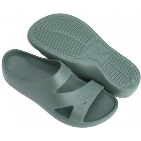 PETER LEGWOOD Ciabatte posturali gomma eva aperte Aequos DOLPHIN elefantino VERDE MILITARE