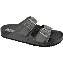 GELATTTO ciabatte uomo 2 strappi plantare gel WOODSTOCK MAN 2.0 GRAFITE morbidissime