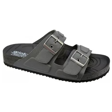 GELATTTO ciabatte uomo 2 strappi plantare gel WOODSTOCK MAN 2.0 GRAFITE morbidissime