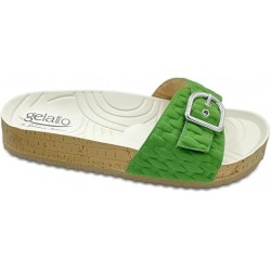 GELATTTO ciabatte plantare gel WOODSTOCK POSITANO 1 fascia strappo VERDE SMERALDO morbidissime