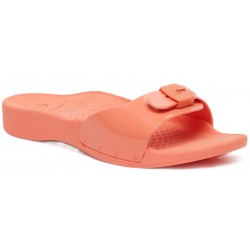 SCHOLL zoccoli ciabatte gomma SUN SALMONE plantare Biomechanics antiscivolo mare spa piscina 1 fibbia 