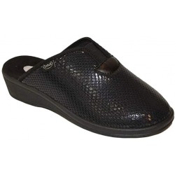 SCHOLL pantofola ciabatta sabot ELSA NERO elasticizzata plantare Memory Cushion