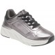 LOREN scarpe sneaker ortopediche lacci pelle nappa CIRCE NUVOLA A2008 plantare estraibile METALLO GRIGIO