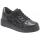LOREN scarpe sneaker ortopediche lacci e zip MARIANNA M3192 plantare estraibile NERO