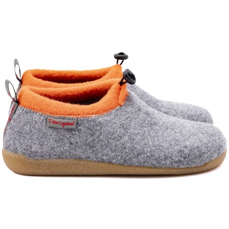 PETER LEGWOOD Ciabatte posturali Aequos lana cotta KAMILLA pantofole elefantino GRIGIO/ARANCIO