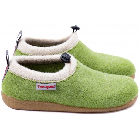 PETER LEGWOOD Ciabatte posturali Aequos lana cotta KAMILLA pantofole elefantino VERDE CHIARO