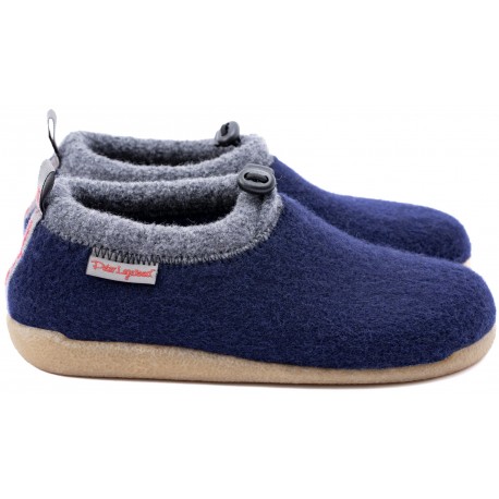 PETER LEGWOOD Ciabatte posturali Aequos lana cotta KAMILLA pantofole elefantino BLU NOTTE