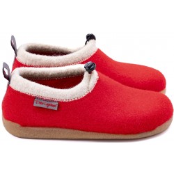 PETER LEGWOOD Ciabatte posturali Aequos lana cotta KAMILLA pantofole elefantino ROSSO