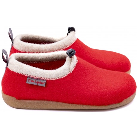 PETER LEGWOOD Ciabatte posturali Aequos lana cotta KAMILLA pantofole elefantino ROSSO