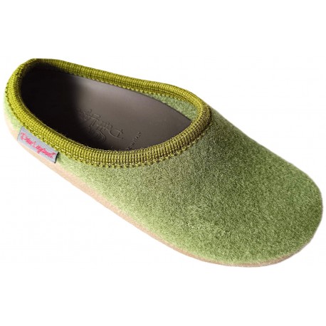 PETER LEGWOOD Ciabatte posturali Aequos lana cotta ZYPPO pantofole elefantino VERDE plantare estraibile
