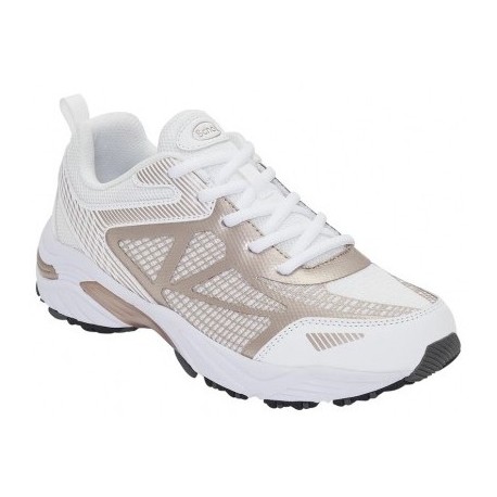 SCHOLL scarpa ginnastica sportiva SPRINTER NET plantare Biomechanics BIANCO/ORO ROSA