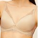 TRIUMPH reggiseno senza ferretto AMOURETTE CHARM P preformato BEIGE coppa A B pizzo
