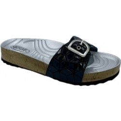 GELATTTO ciabatte plantare gel WOODSTOCK PIXEL 1 fascia strappo NERO morbidissime