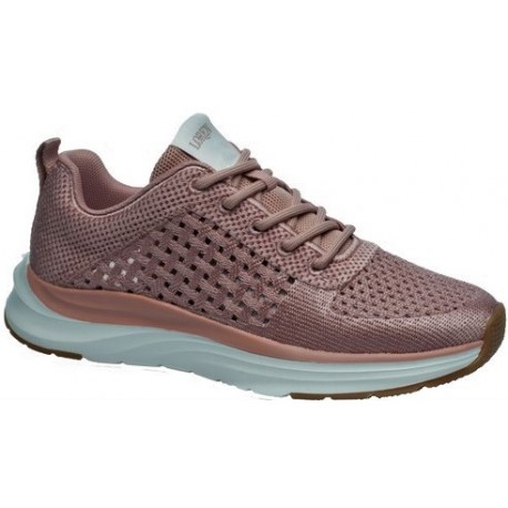 LOREN scarpe traforate sneaker ortopediche lacci CECILIA NUVOLA A2013 plantare estraibile FARD ROSA ANTICO TESSUTO 