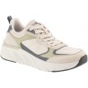 LOREN scarpe uomo sneaker ortopediche lacci CESARE NUVOLA A2012 plantare estraibile BEIGE/GREEN