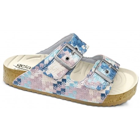 GELATTTO ciabatte plantare gel WOODSTOCK 2.0 AMALFI fasce strappi MARE morbidissime