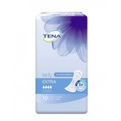 TENA LADY EXTRA 6 confezioni da 10pz   60 assorbenti discreet 5 gocce 34 cm 
