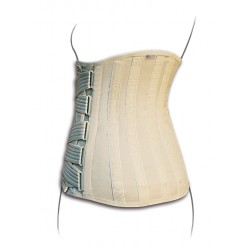 TENORTHO busto ortopedico semirigido dorso lombo sacrale TAV TO1201 tela armata stecche tiranti velcro