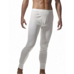 RAGNO calzamaglia UOMO 06545T mutande lunghe con apertura lana fuori cotone sulla pelle BIANCO 