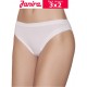 JANIRA donna 3 slip BIANCO mutandina sgambata cotone BRISLIP ESSENCIAL conf.risparmio PACK-3