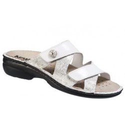 NEWSAN Ciabatte donna 1132 predisposta plantare estraibile 2velcri BIANCO